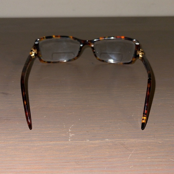 Tiffany and Co. Tortoiseshell Eye Glasses with Floral Rhinestone Detail - Picture 4 of 16